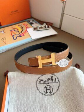 Hermes Classic Reversible H Buckle Belt